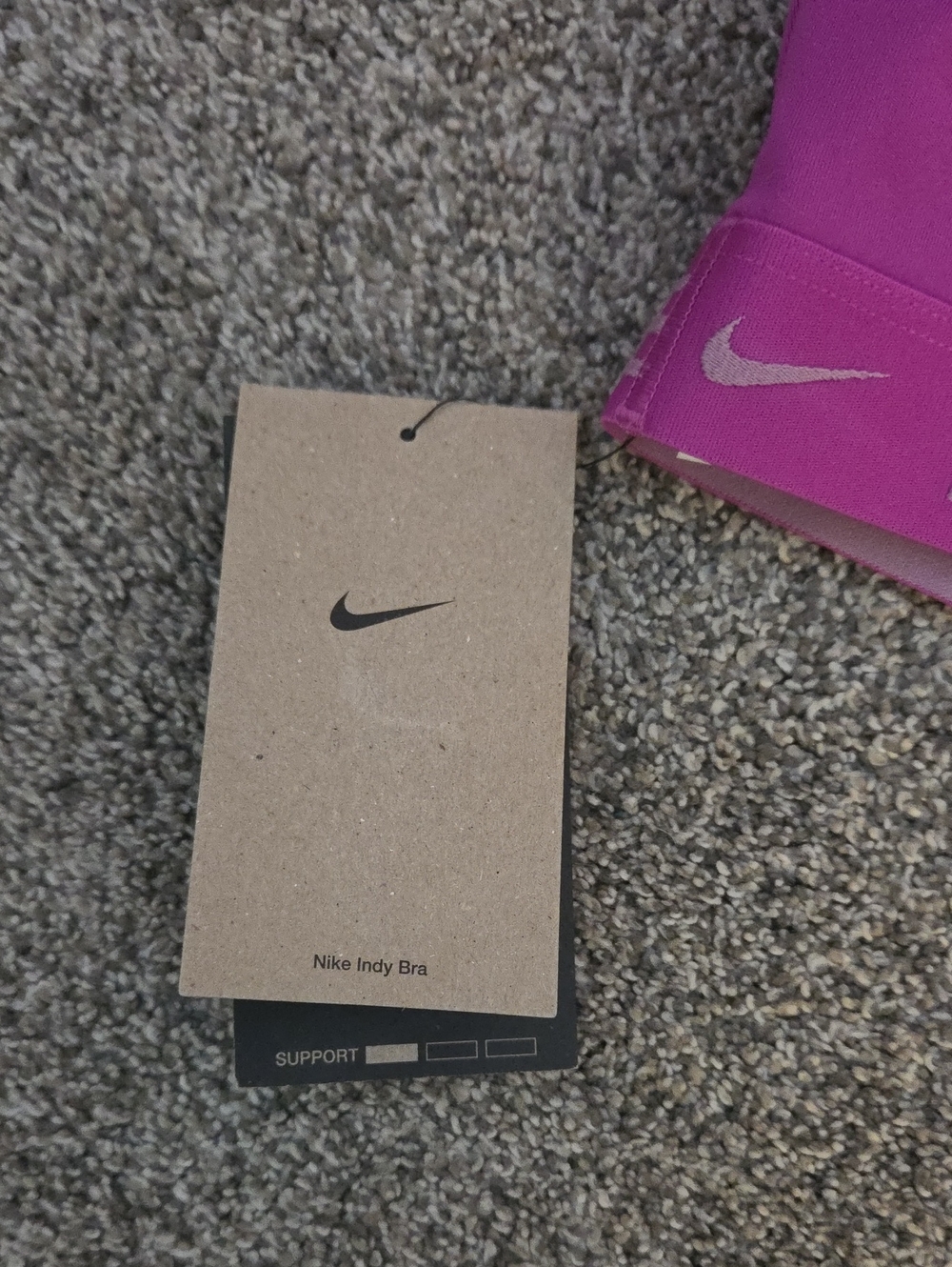Nike Indy Padded Training Sports Bra Purple Size XS NWT - Picture 5 of 5